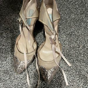 Betsey Johnson Blue heels, wore for my wedding. They’re absolutely adorable!